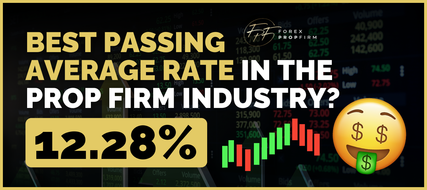 Best Passing Average Rate in the Prop Firm Industry? 12.28%!